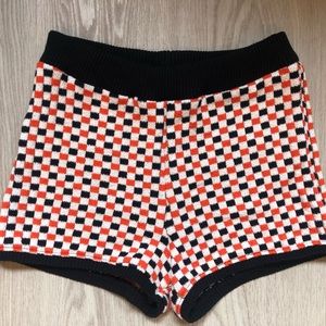 Zara Knit Hot Pants Shorts. Size Large.